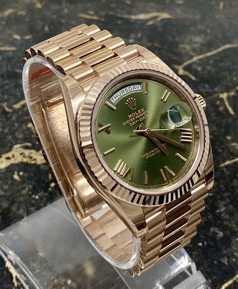 rolex day date oro verde|rolex day date prezzo.